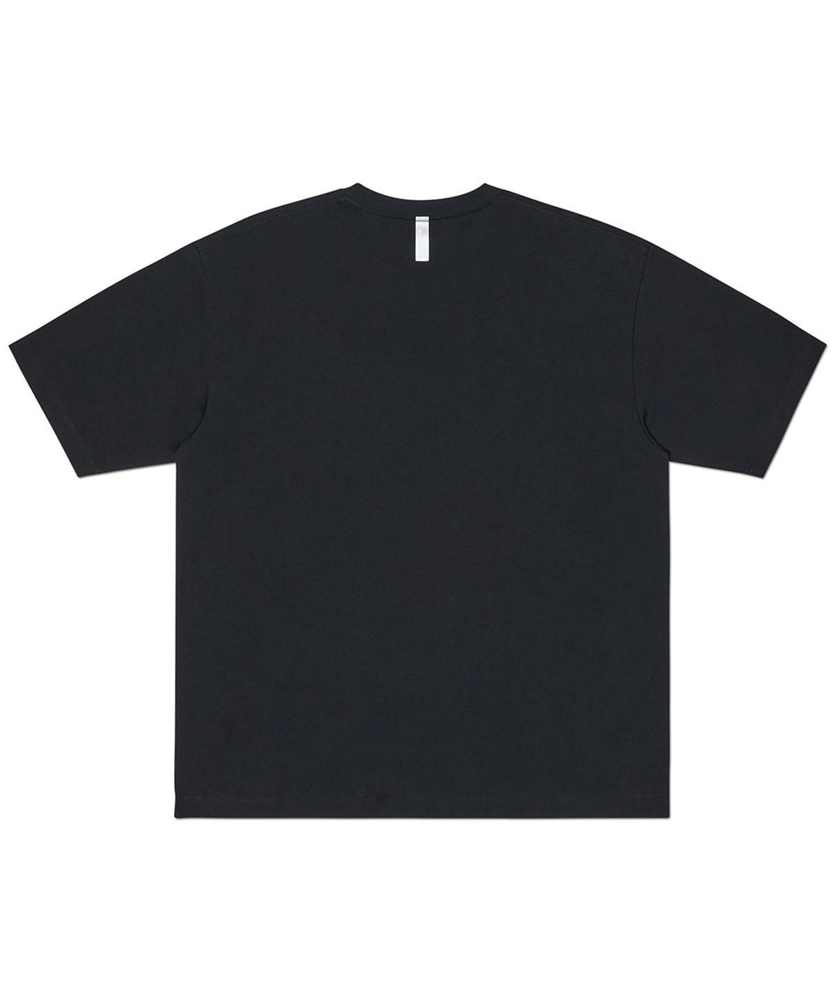 노매뉴얼(NOMANUAL) ROUGH TEXTURE PRINT T-SHIRT - BLACK
