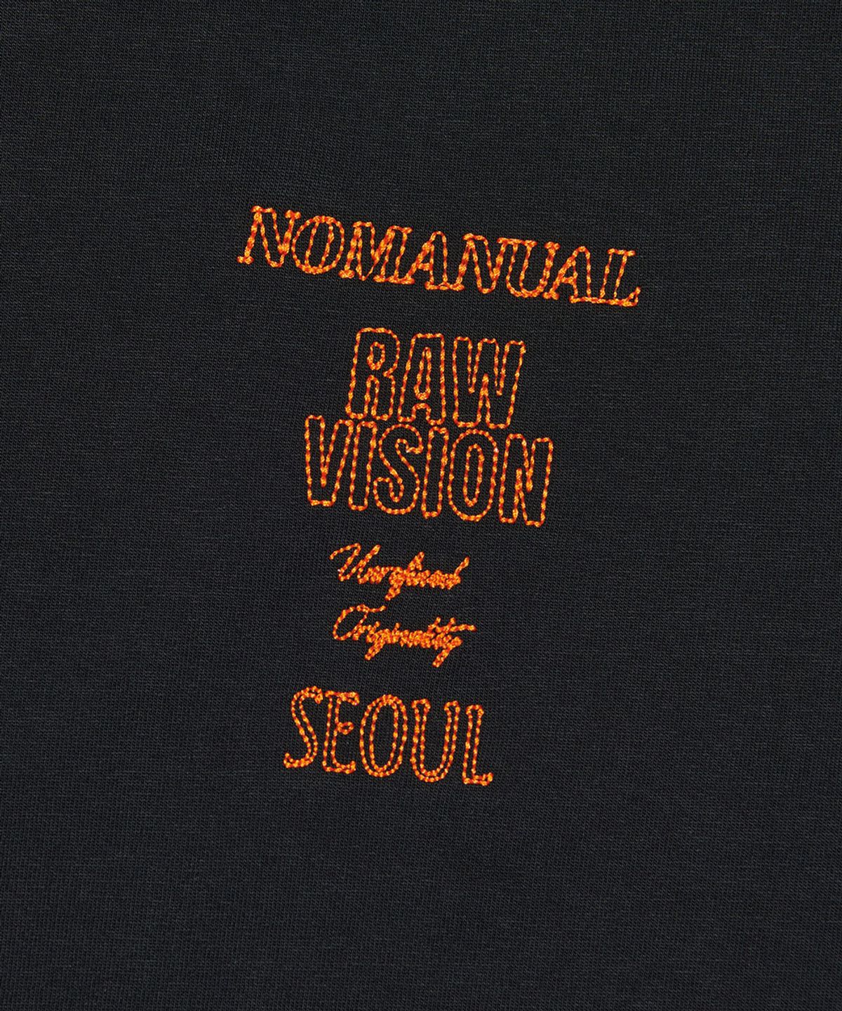 노매뉴얼(NOMANUAL) N.I T-SHIRT - BLACK