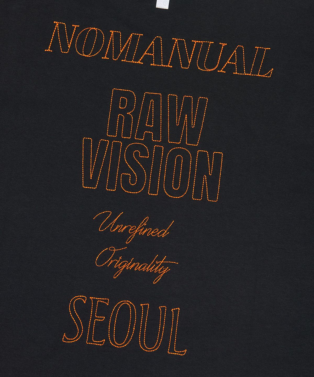 노매뉴얼(NOMANUAL) N.I T-SHIRT - BLACK