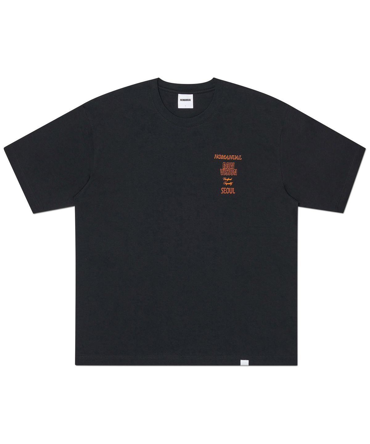 노매뉴얼(NOMANUAL) N.I T-SHIRT - BLACK