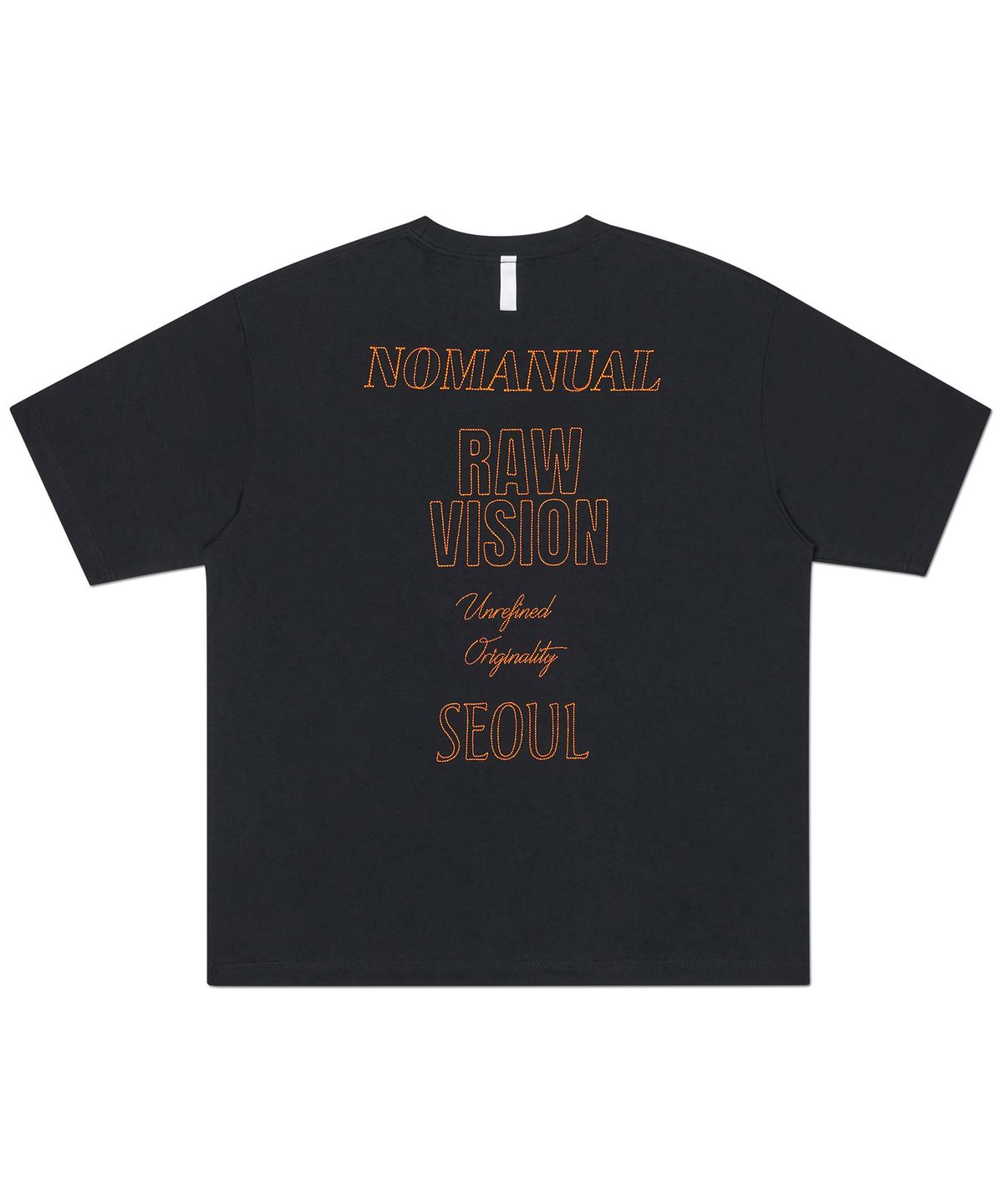노매뉴얼(NOMANUAL) N.I T-SHIRT - BLACK