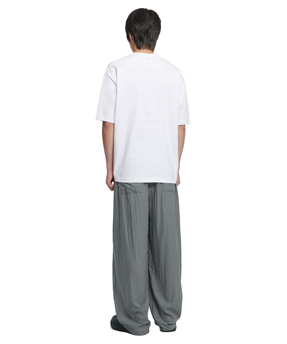 노매뉴얼(NOMANUAL) N.I T-SHIRT - WHITE
