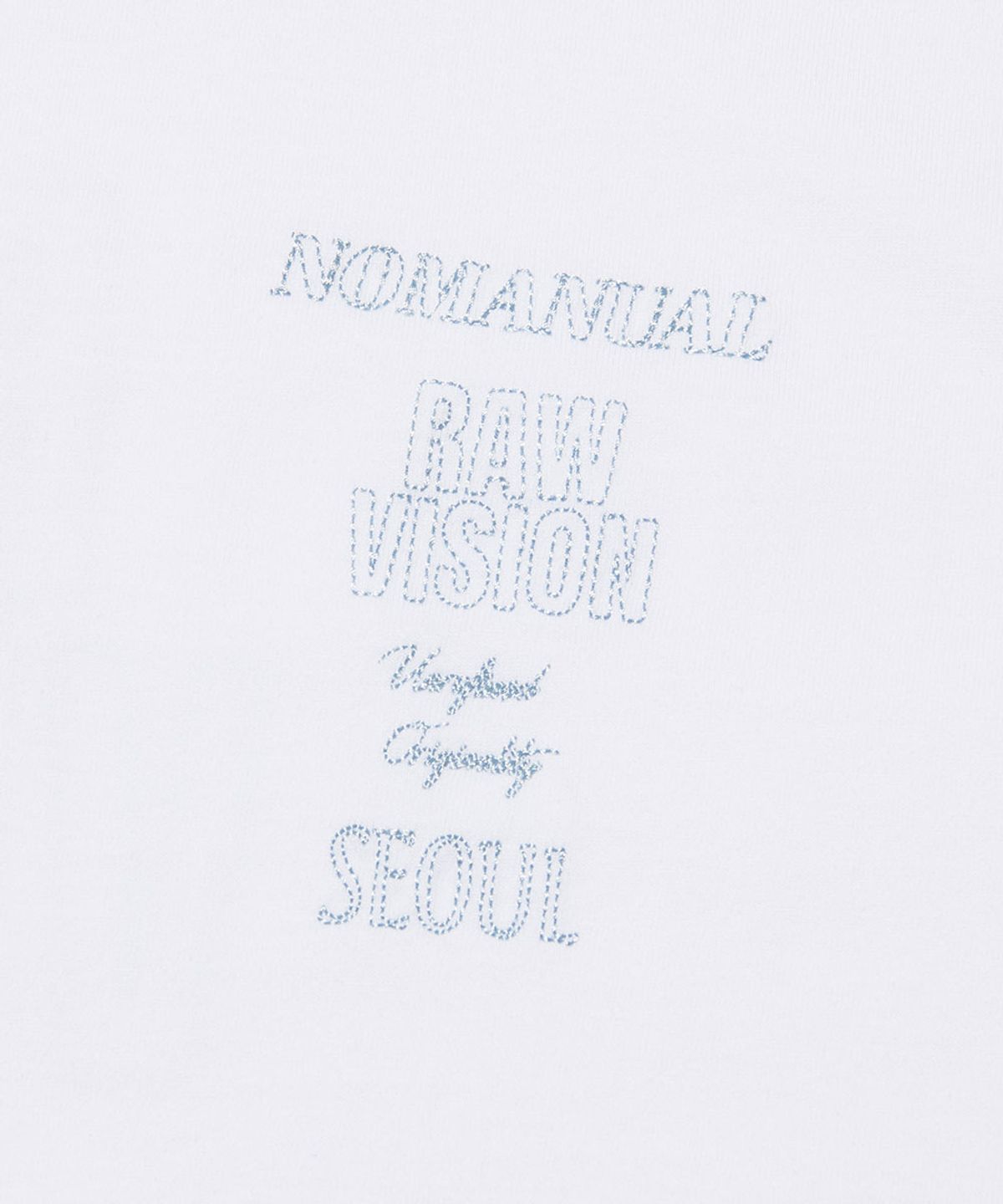 노매뉴얼(NOMANUAL) N.I T-SHIRT - WHITE