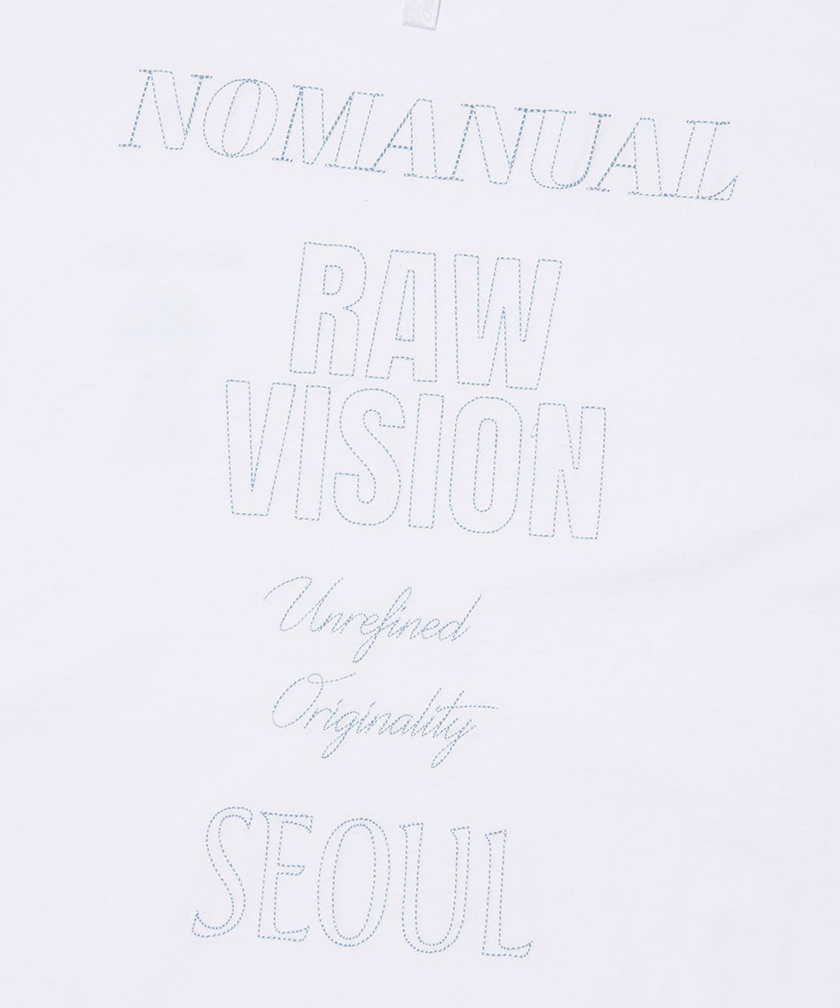 노매뉴얼(NOMANUAL) N.I T-SHIRT - WHITE