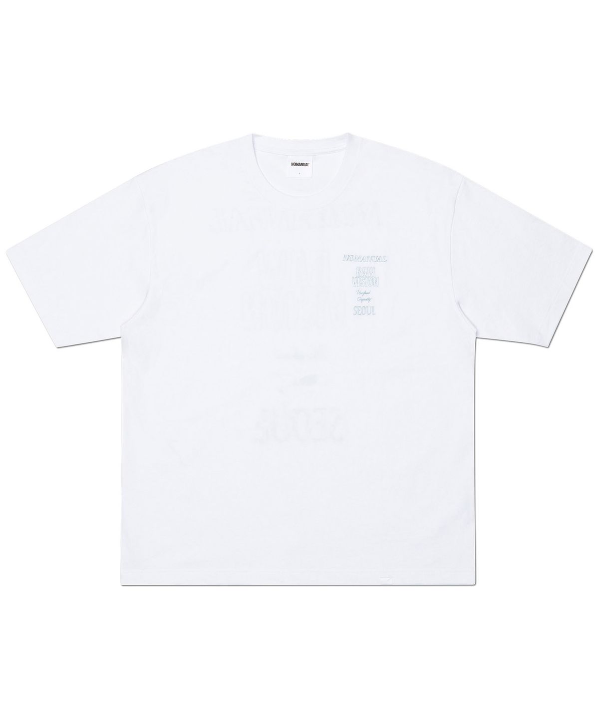 노매뉴얼(NOMANUAL) N.I T-SHIRT - WHITE