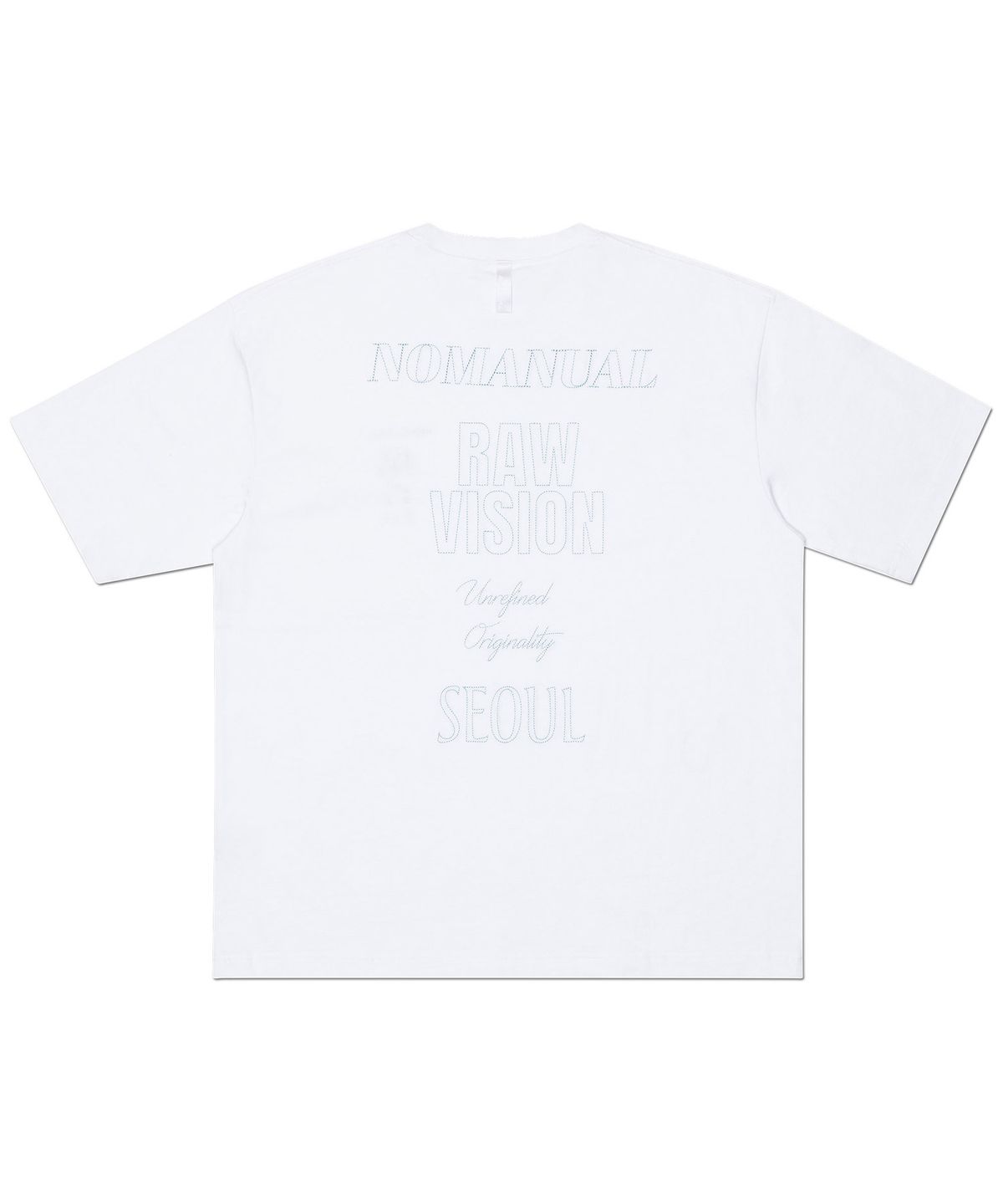 노매뉴얼(NOMANUAL) N.I T-SHIRT - WHITE