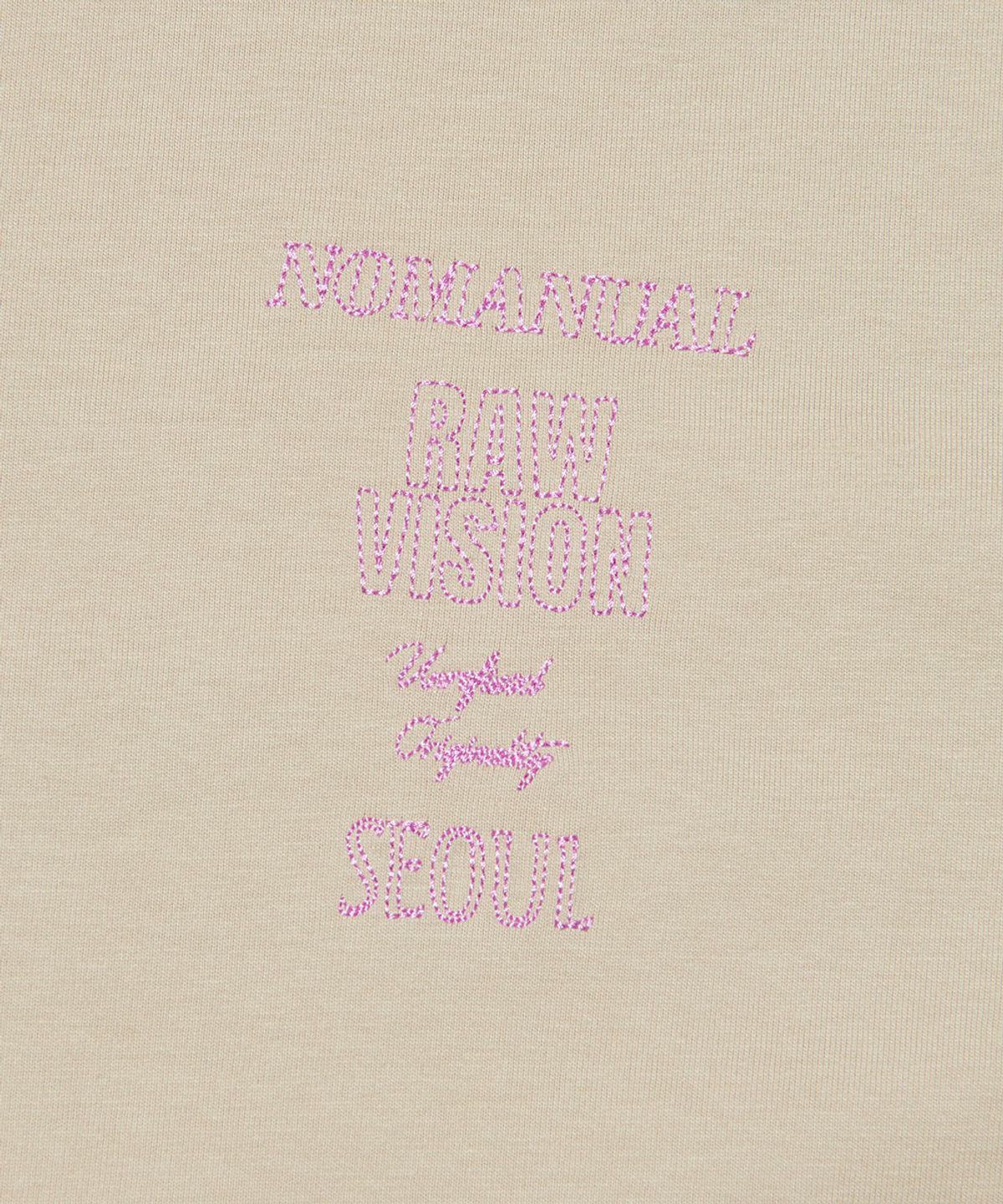 노매뉴얼(NOMANUAL) N.I T-SHIRT - WARM GRAY