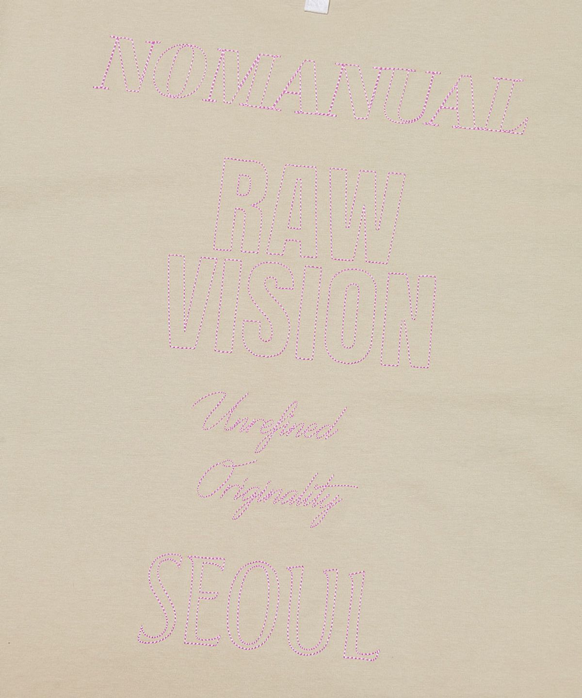 노매뉴얼(NOMANUAL) N.I T-SHIRT - WARM GRAY