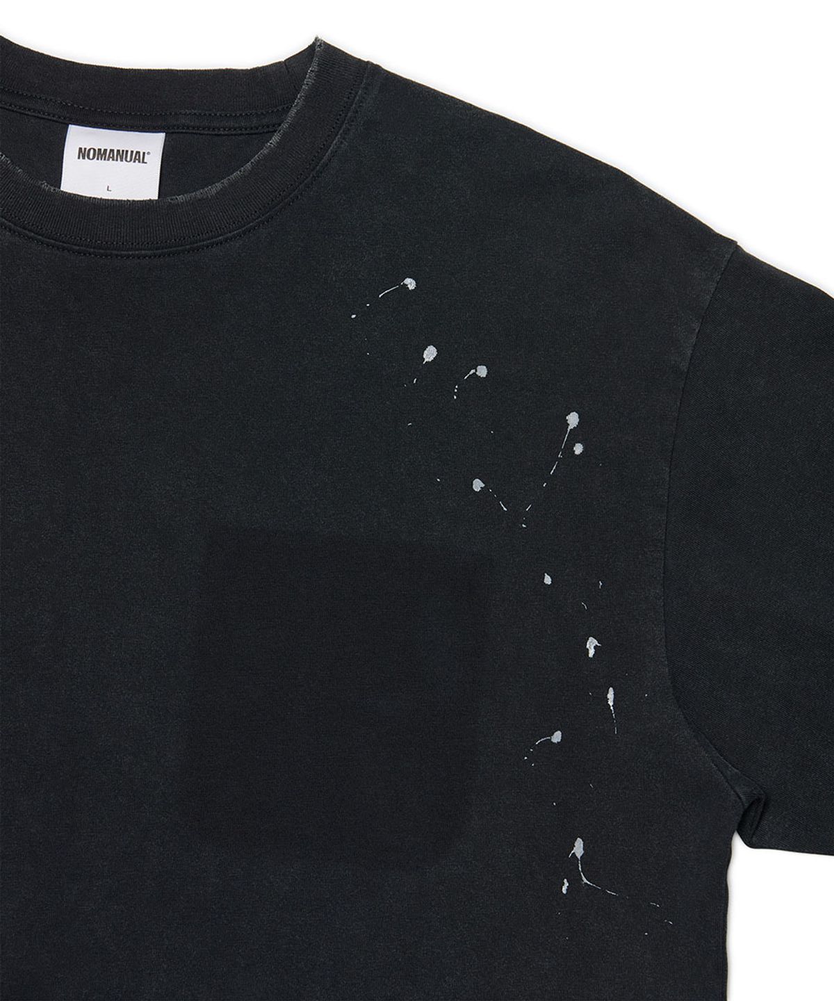 노매뉴얼(NOMANUAL) NM VINTAGE T-SHIRT - WASHED BLACK