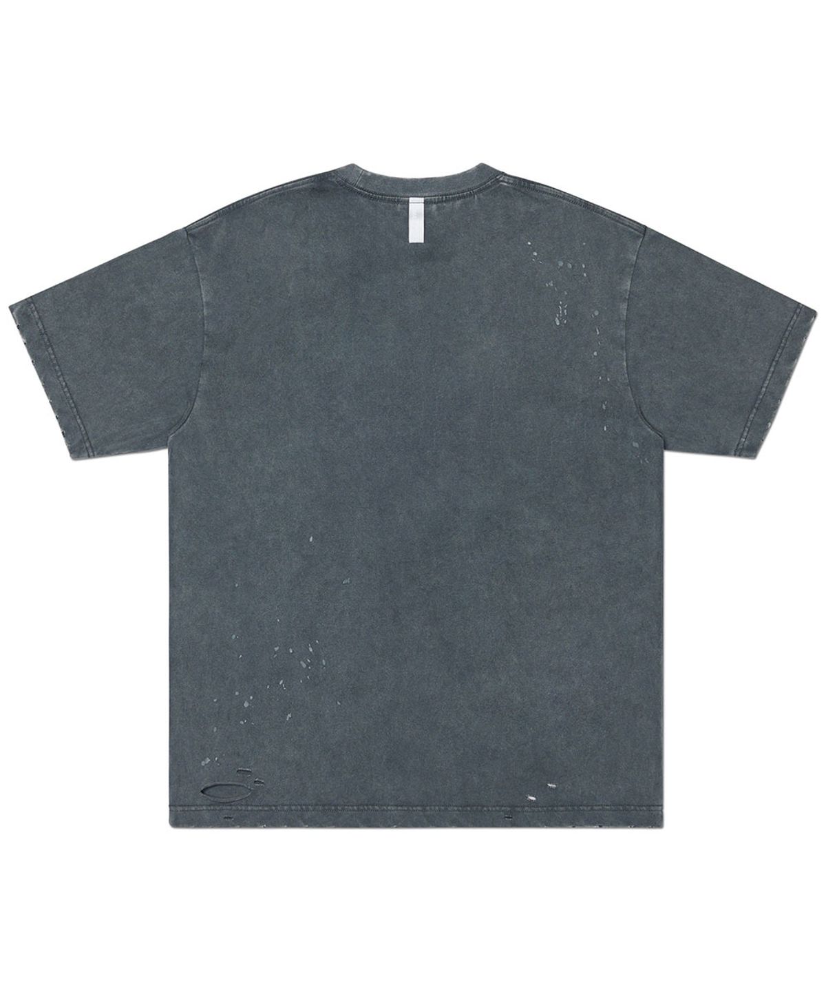 노매뉴얼(NOMANUAL) NM VINTAGE T-SHIRT - WASHED GRAY