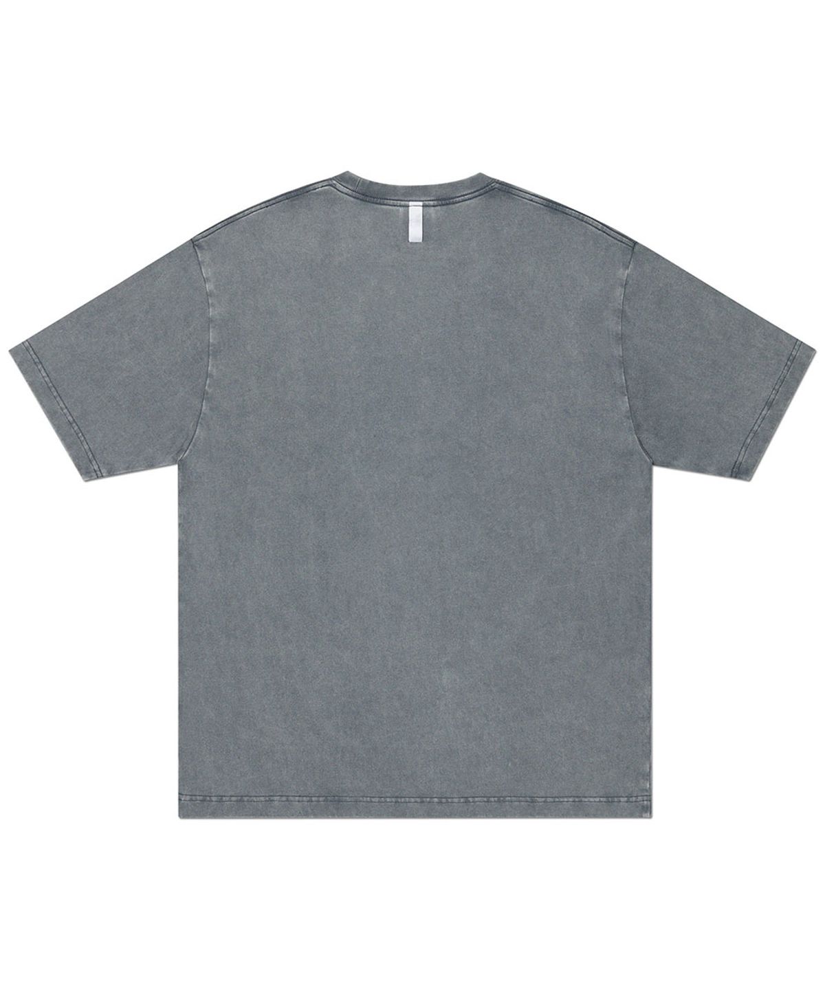 노매뉴얼(NOMANUAL) LIGHTNING RAW VISION T-SHIRT - WASHED CHARCOAL