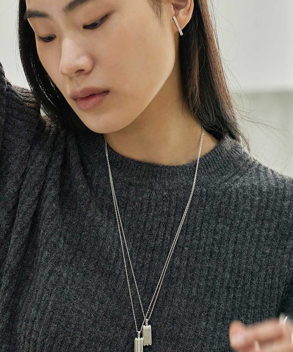 그라스마티네(GRASSE MATINEE) Bar  Earrings