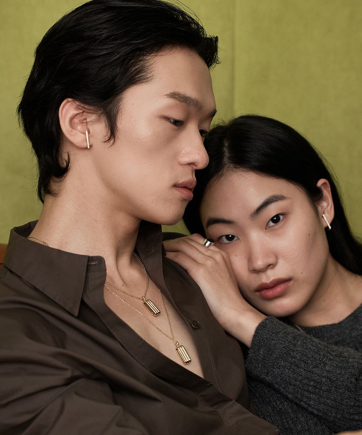 그라스마티네(GRASSE MATINEE) Bar  Earrings