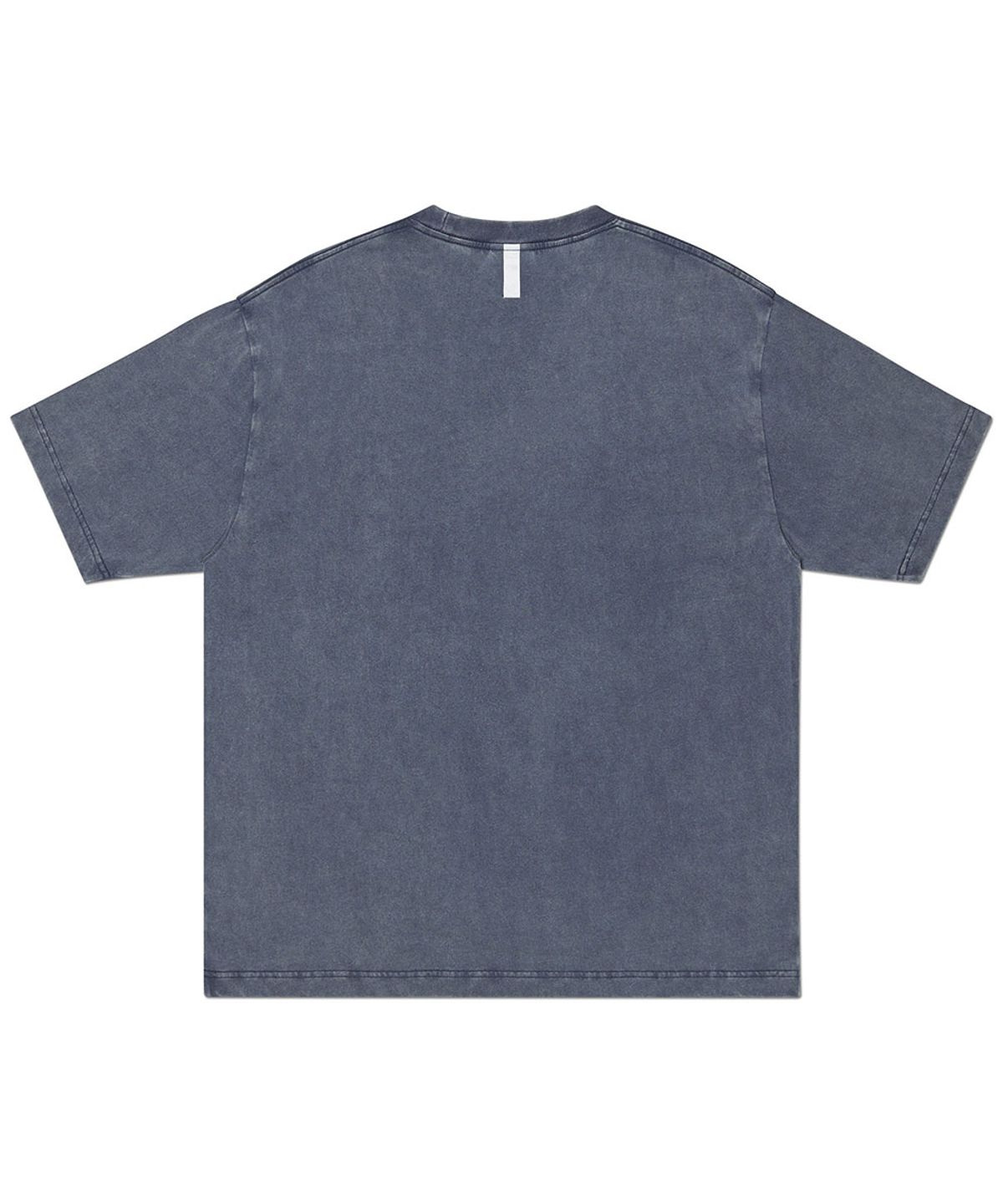 노매뉴얼(NOMANUAL) APPLIQUE T-SHIRT - WASHED NAVY