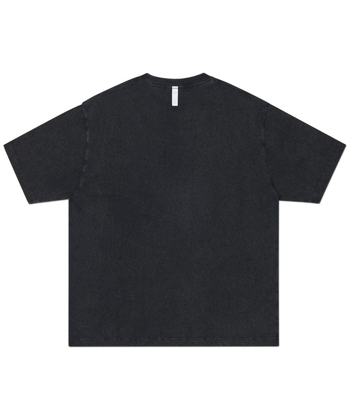 노매뉴얼(NOMANUAL) APPLIQUE T-SHIRT - WASHED BLACK
