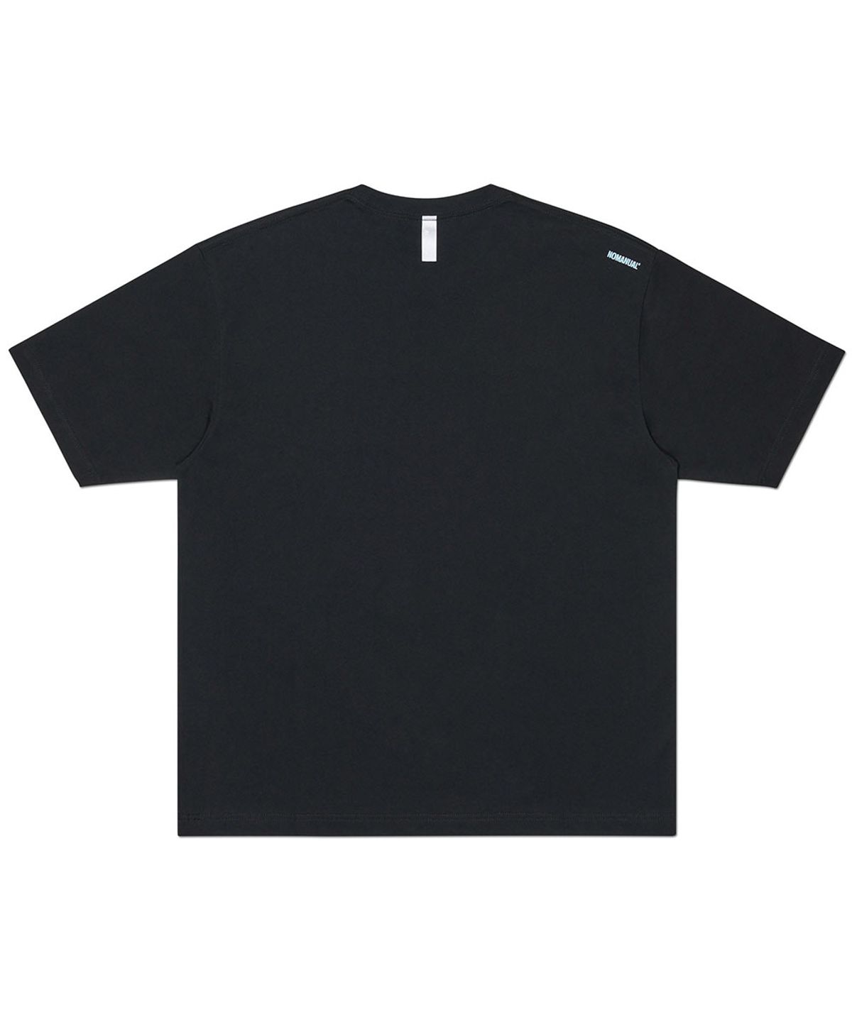 노매뉴얼(NOMANUAL) 2T ARCH LOGO T-SHIRT - BLACK