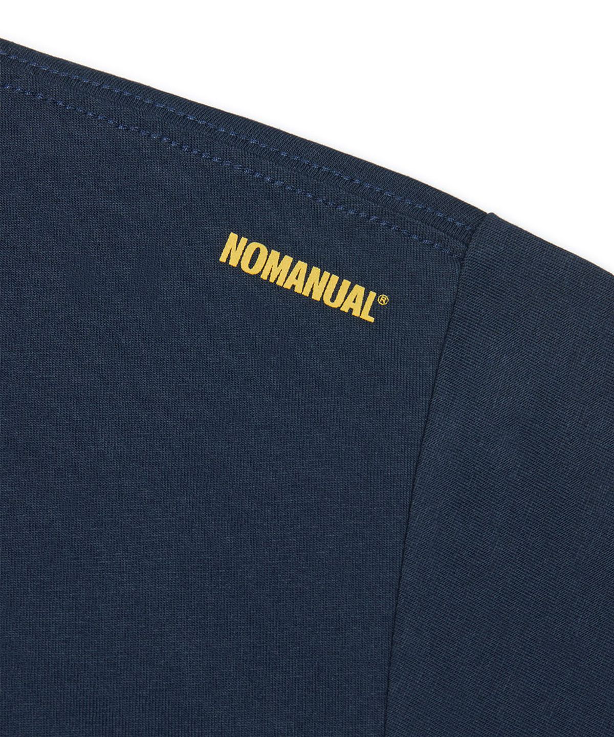 노매뉴얼(NOMANUAL) 2T ARCH LOGO T-SHIRT - DARK NAVY