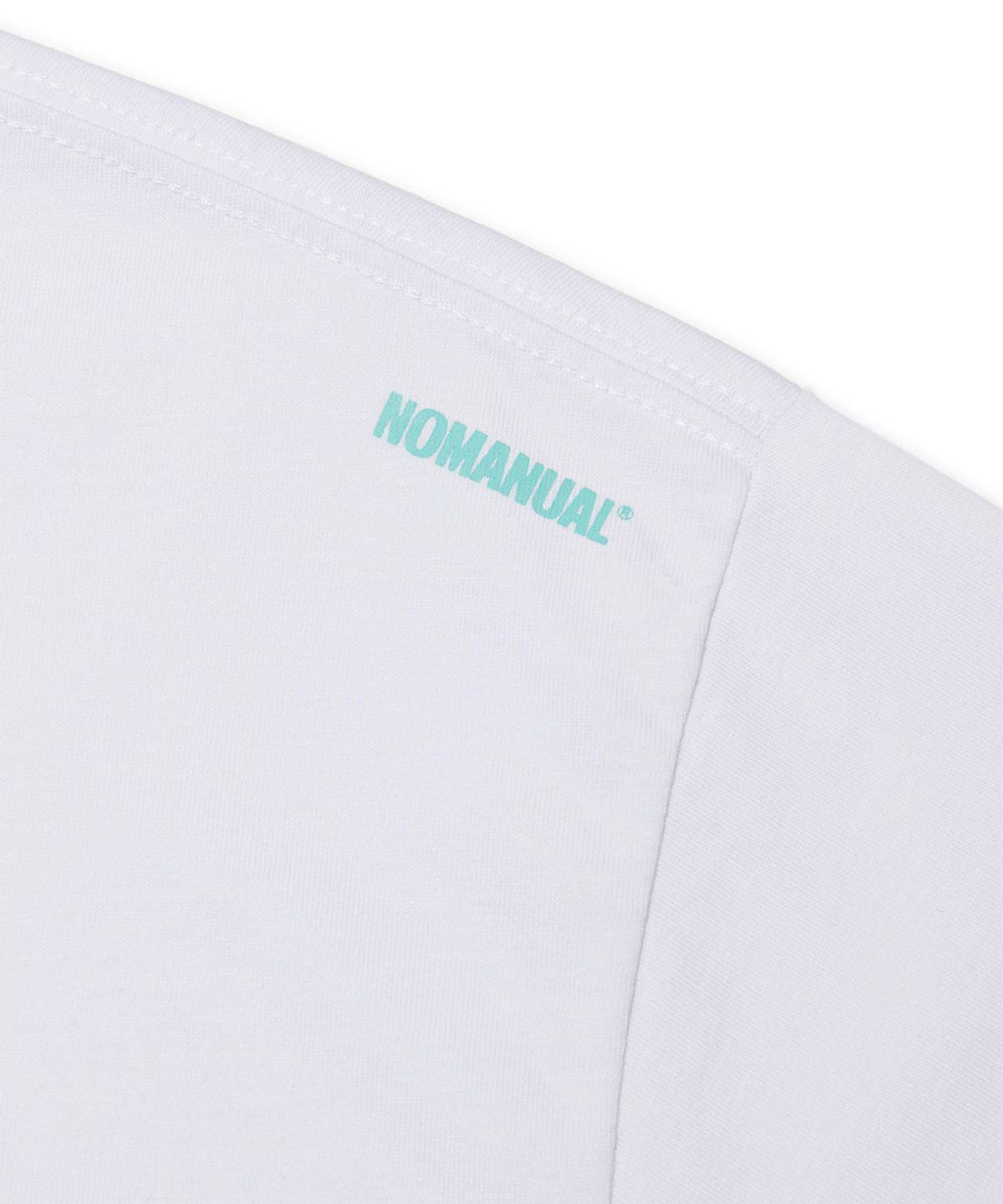 노매뉴얼(NOMANUAL) 2T ARCH LOGO T-SHIRT - WHITE