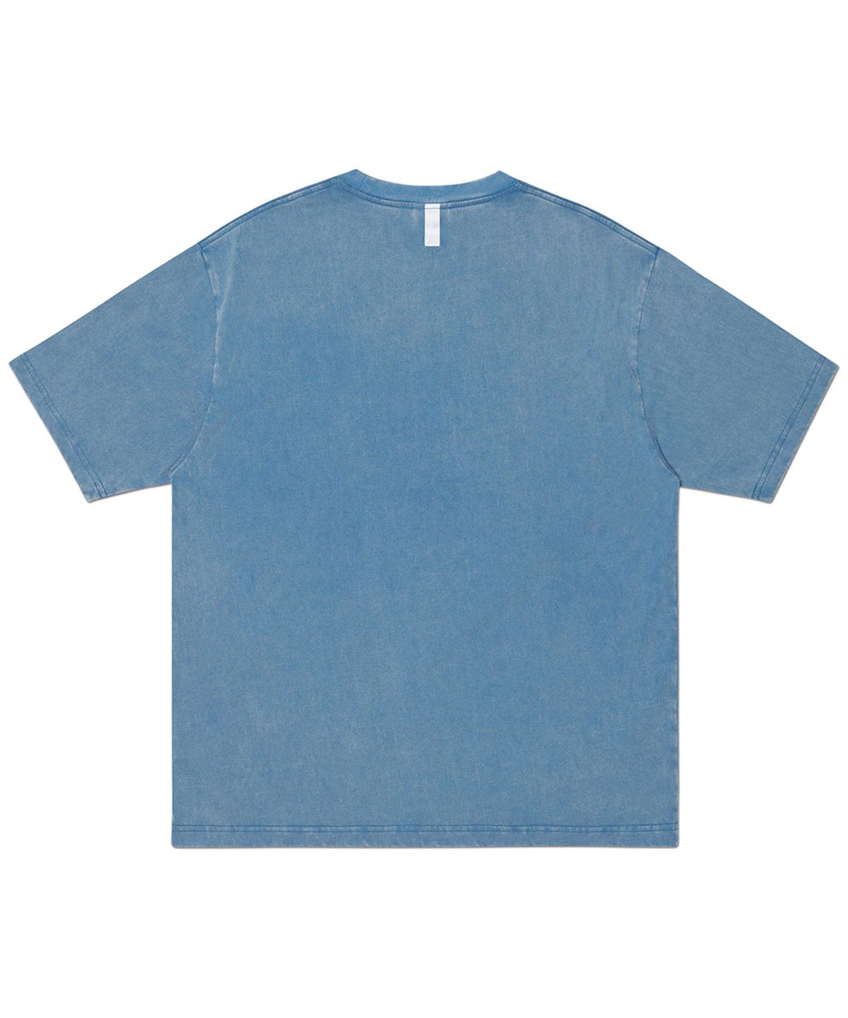 노매뉴얼(NOMANUAL) LAYERED ARCH GRAPHIC T-SHIRT - WASHED NAVY