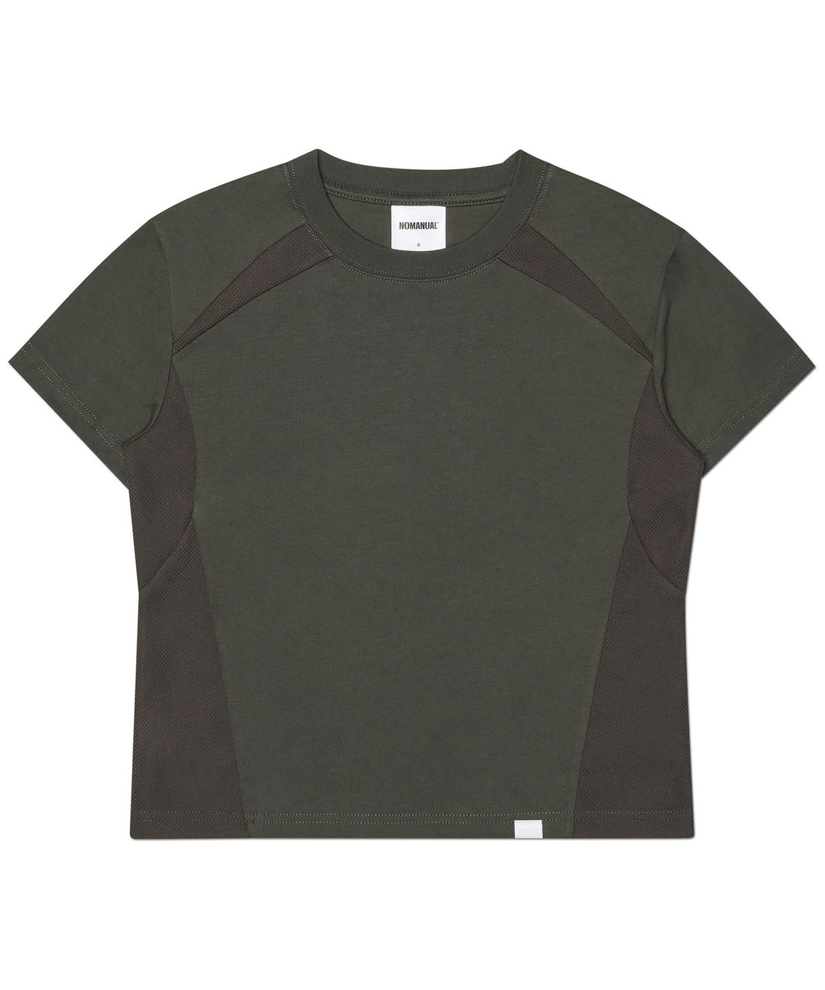 노매뉴얼(NOMANUAL) W.B T-SHIRT (WOMAN) - CHARCOAL