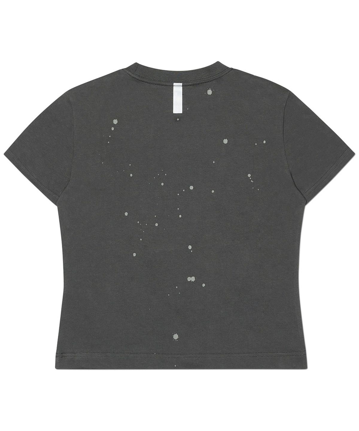 노매뉴얼(NOMANUAL) NM PAINTED T-SHIRT (WOMAN) - CHARCOAL