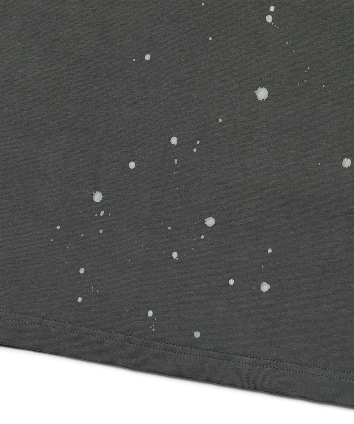노매뉴얼(NOMANUAL) NM PAINTED T-SHIRT (WOMAN) - CHARCOAL