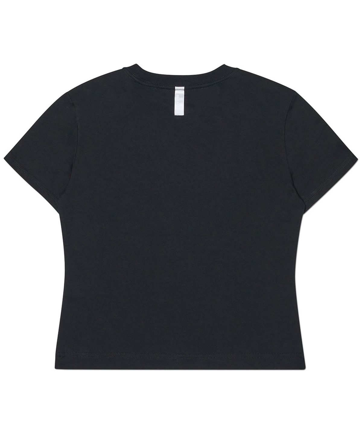 노매뉴얼(NOMANUAL) WAFFLE PATCHED T-SHIRT (WOMAN) - BLACK