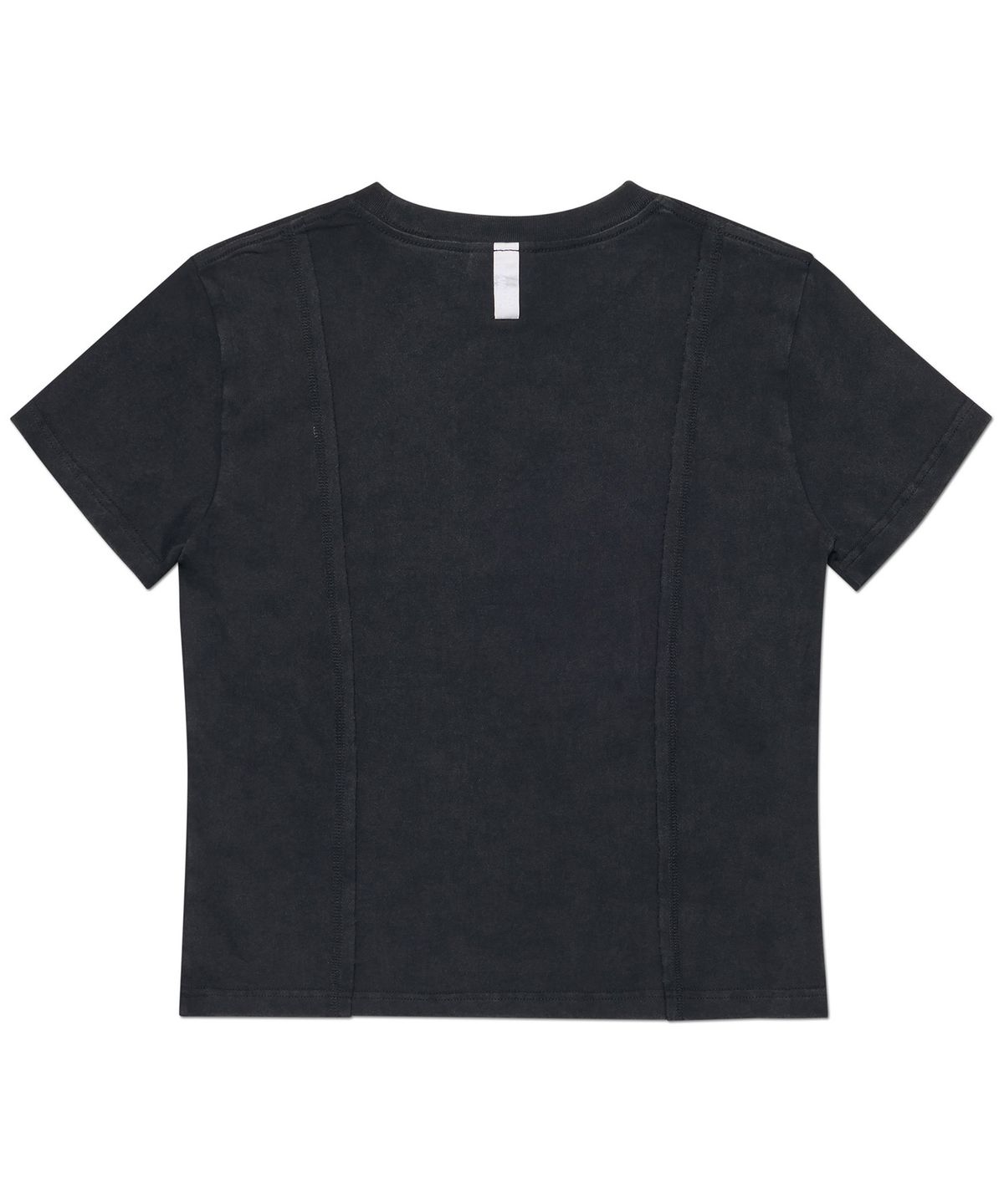 노매뉴얼(NOMANUAL) DUAL SLASH EMBLEM T-SHIRT (WOMAN) - WASHED BLACK