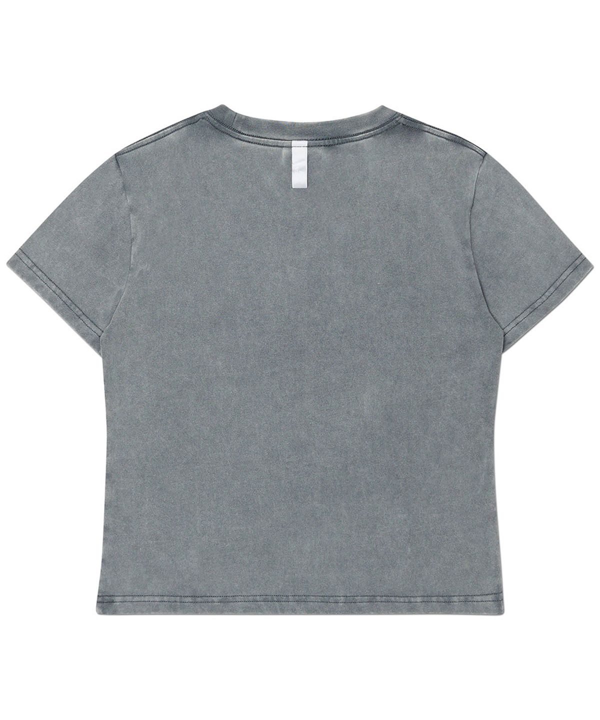 노매뉴얼(NOMANUAL) LAYERED ARCH GRAPHIC T-SHIRT (WOMAN) - WASHED CHARCOAL