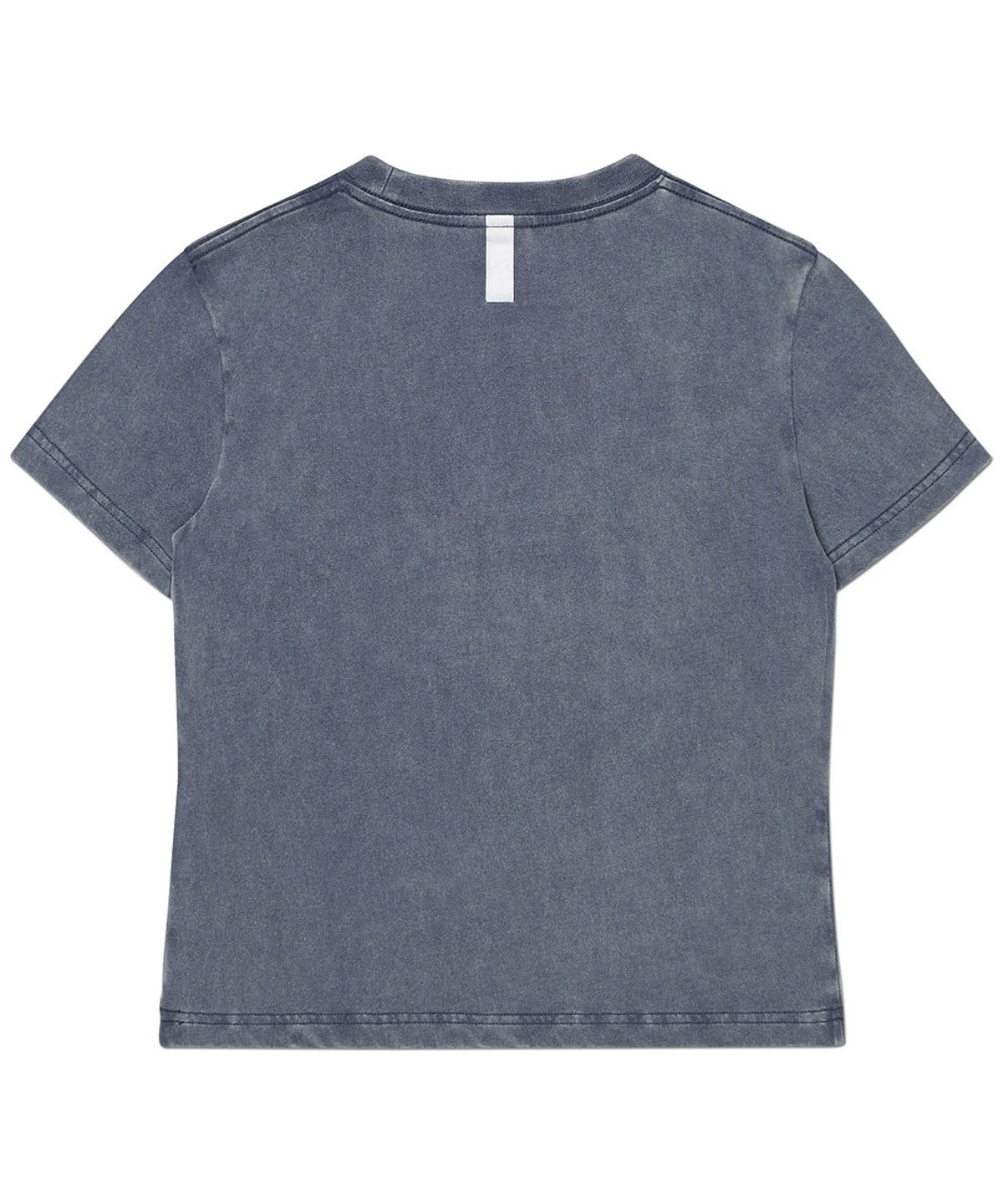 노매뉴얼(NOMANUAL) APPLIQUE T-SHIRT (WOMAN) - WASHED NAVY