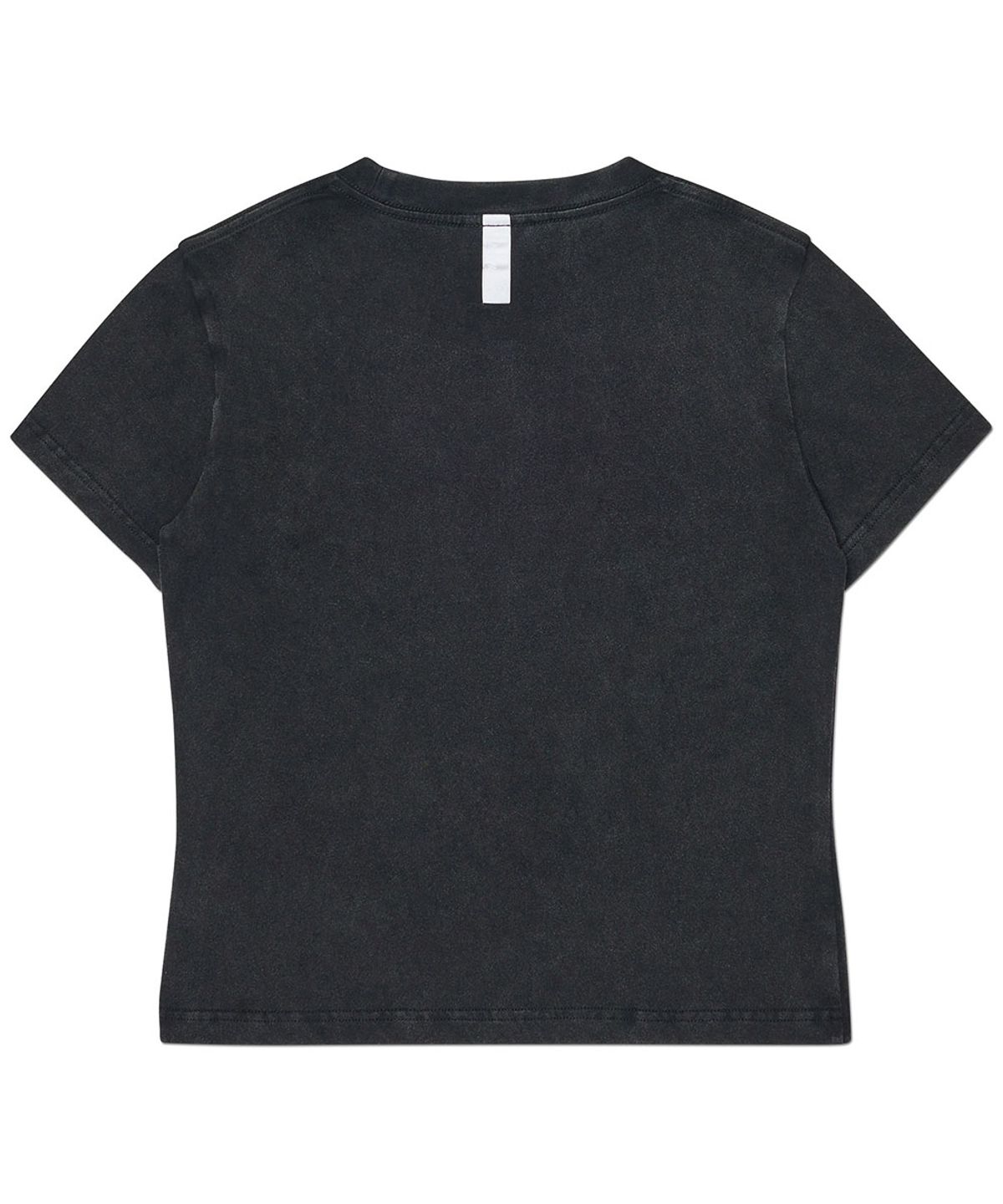 노매뉴얼(NOMANUAL) APPLIQUE T-SHIRT (WOMAN) - WASHED BLACK