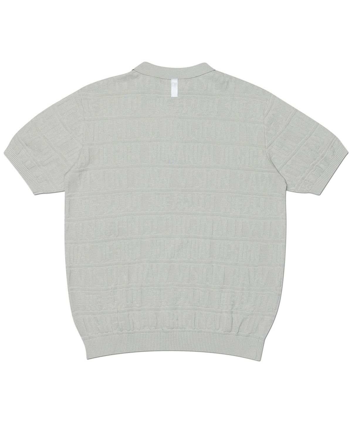 노매뉴얼(NOMANUAL) M.F JACQUARD POLO SHIRT - GRAY