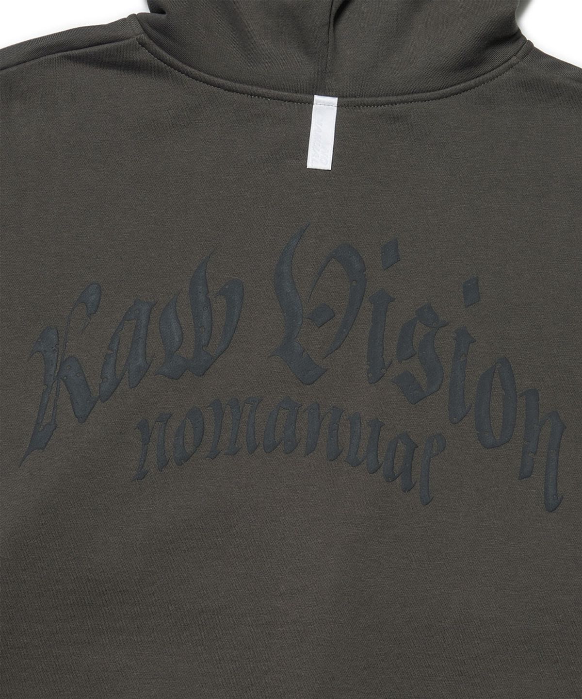 노매뉴얼(NOMANUAL) F.P HOODED ZIP-UP - CHARCOAL