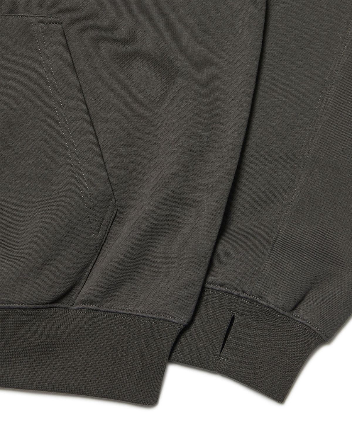 노매뉴얼(NOMANUAL) F.P HOODED ZIP-UP - CHARCOAL