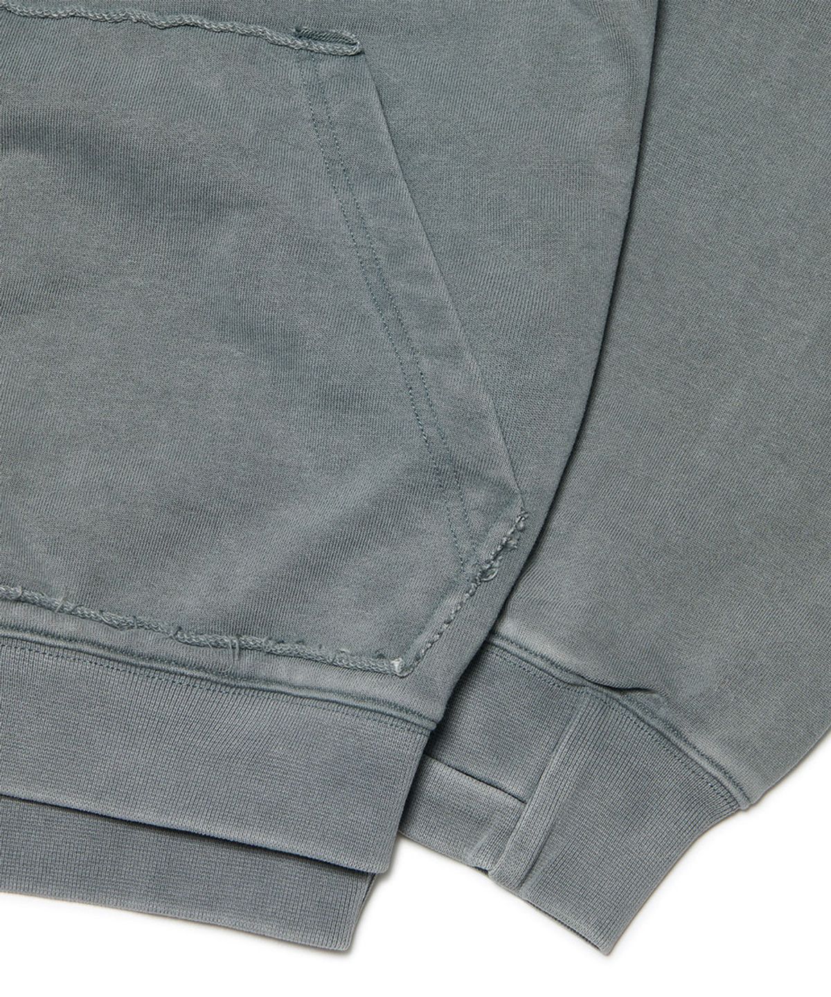 노매뉴얼(NOMANUAL) R.P LAYER HOODED ZIP-UP - WASHED GRAY