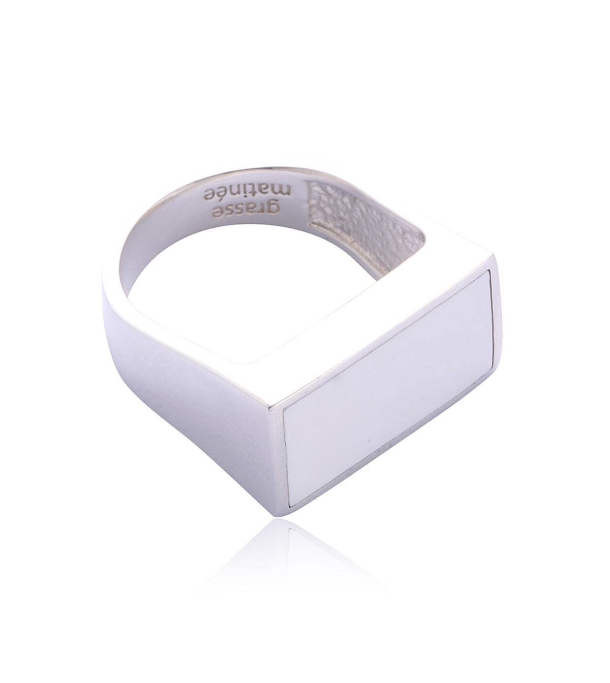 그라스마티네(GRASSE MATINEE) Rectangle Ring  White