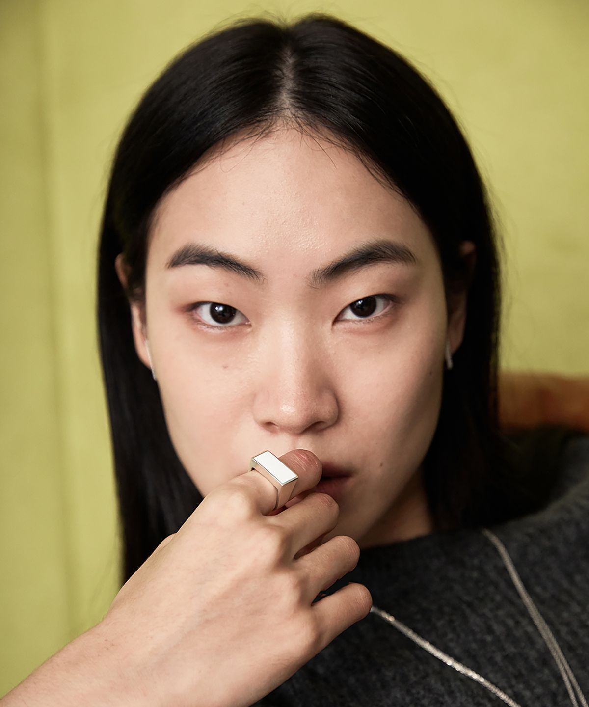 그라스마티네(GRASSE MATINEE) Rectangle Ring  White
