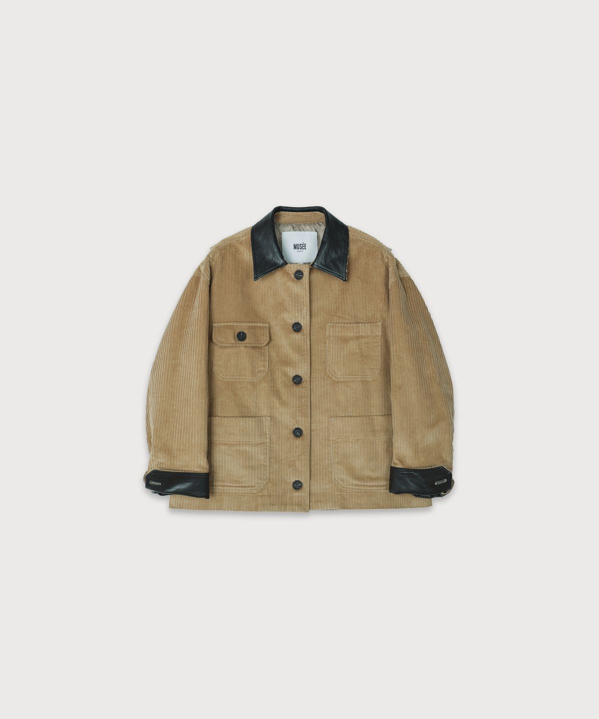 뮤제(MUSEE) LA FETE Oversized coturoy work jacket_Velvet Camel