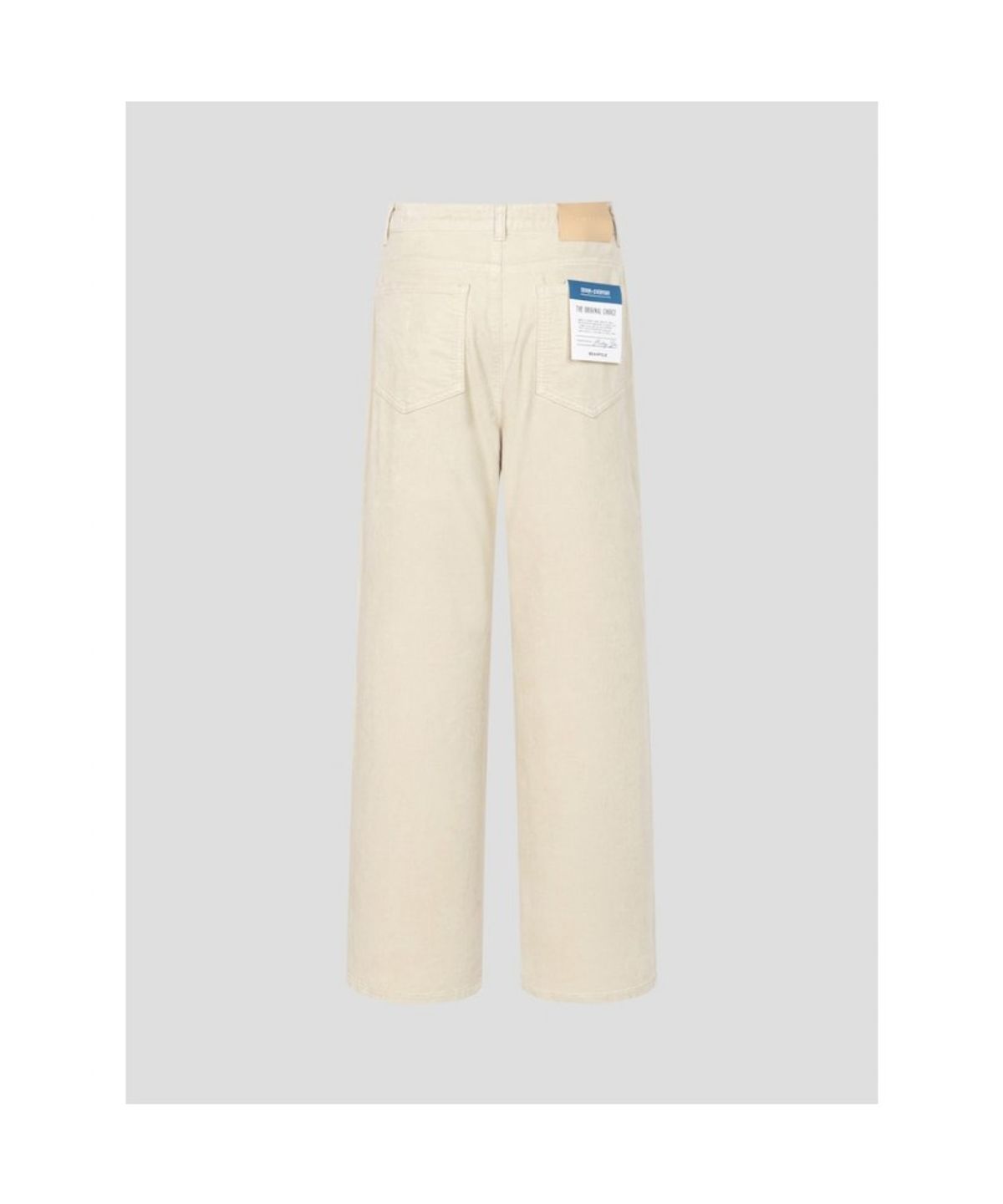빈폴 레이디스(BEANPOLE LADIES) 세미 와이드 벨벳 데님  베이지 (BF5X21C83A)
