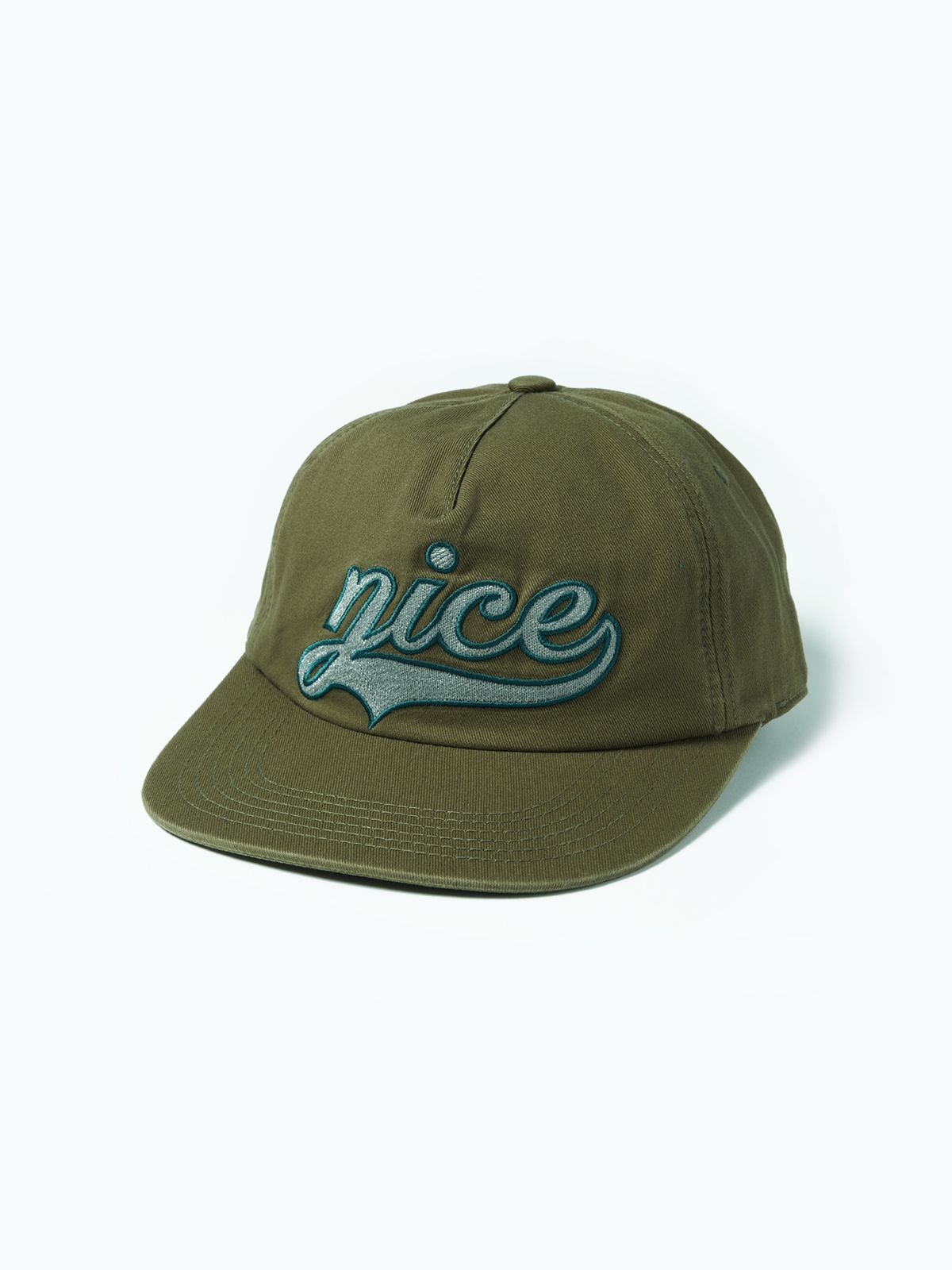 나이스웨더(NICEWEATHER) NW 베이스볼 로고 5P 캡 (올리브)