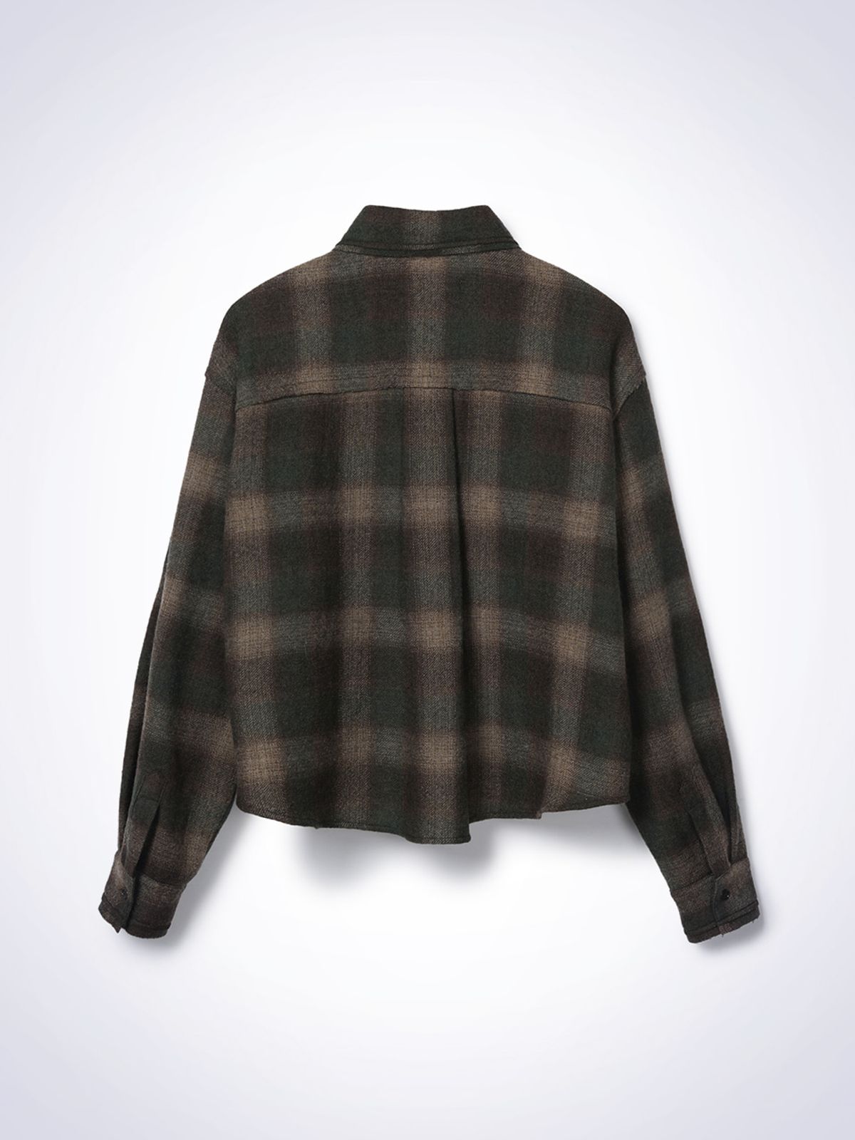 하우스공칠이씨(HAUS072C) WOOL CHECK SHIRT BROWN PT