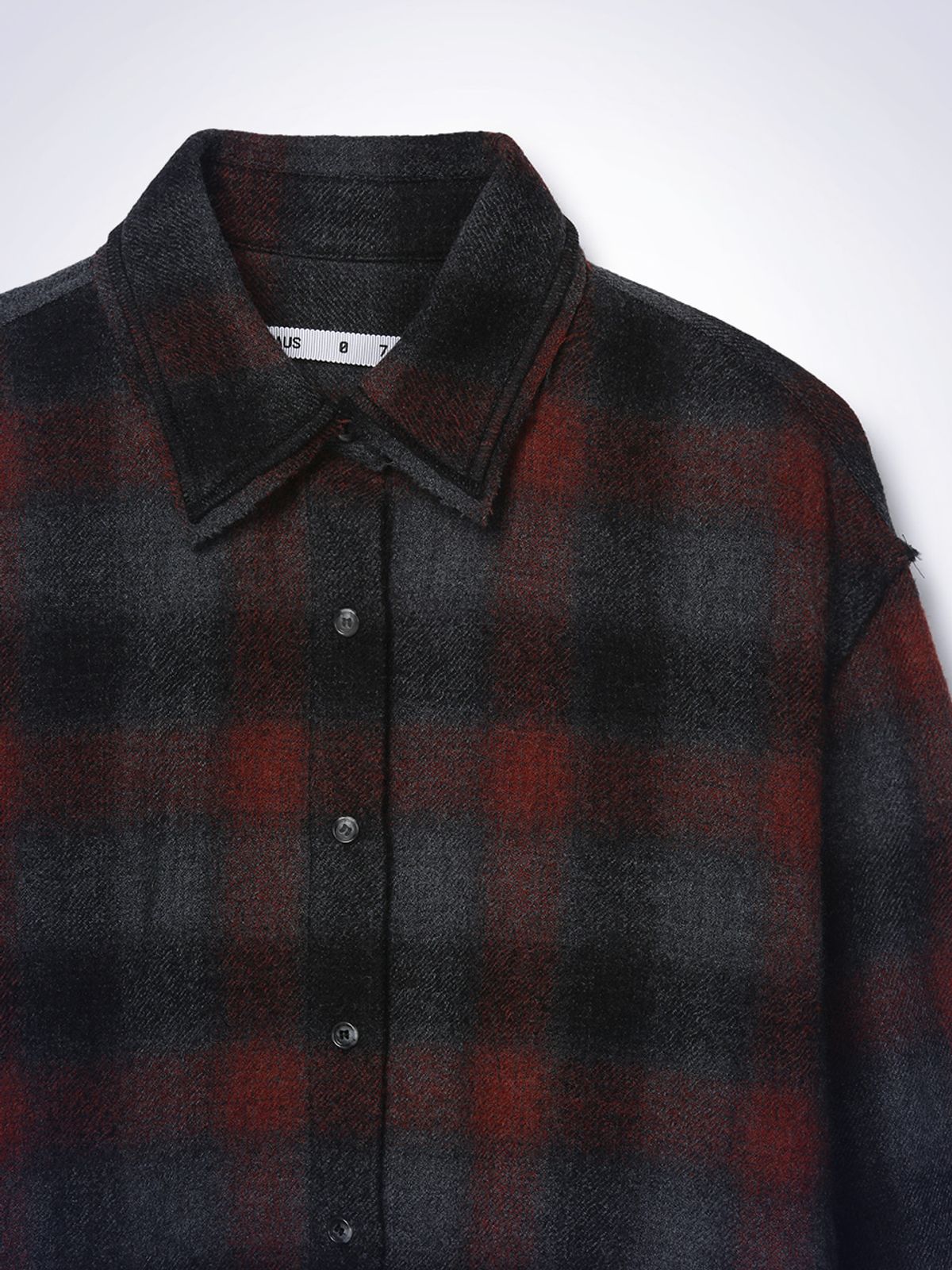 하우스공칠이씨(HAUS072C) WOOL CHECK SHIRT RED PT