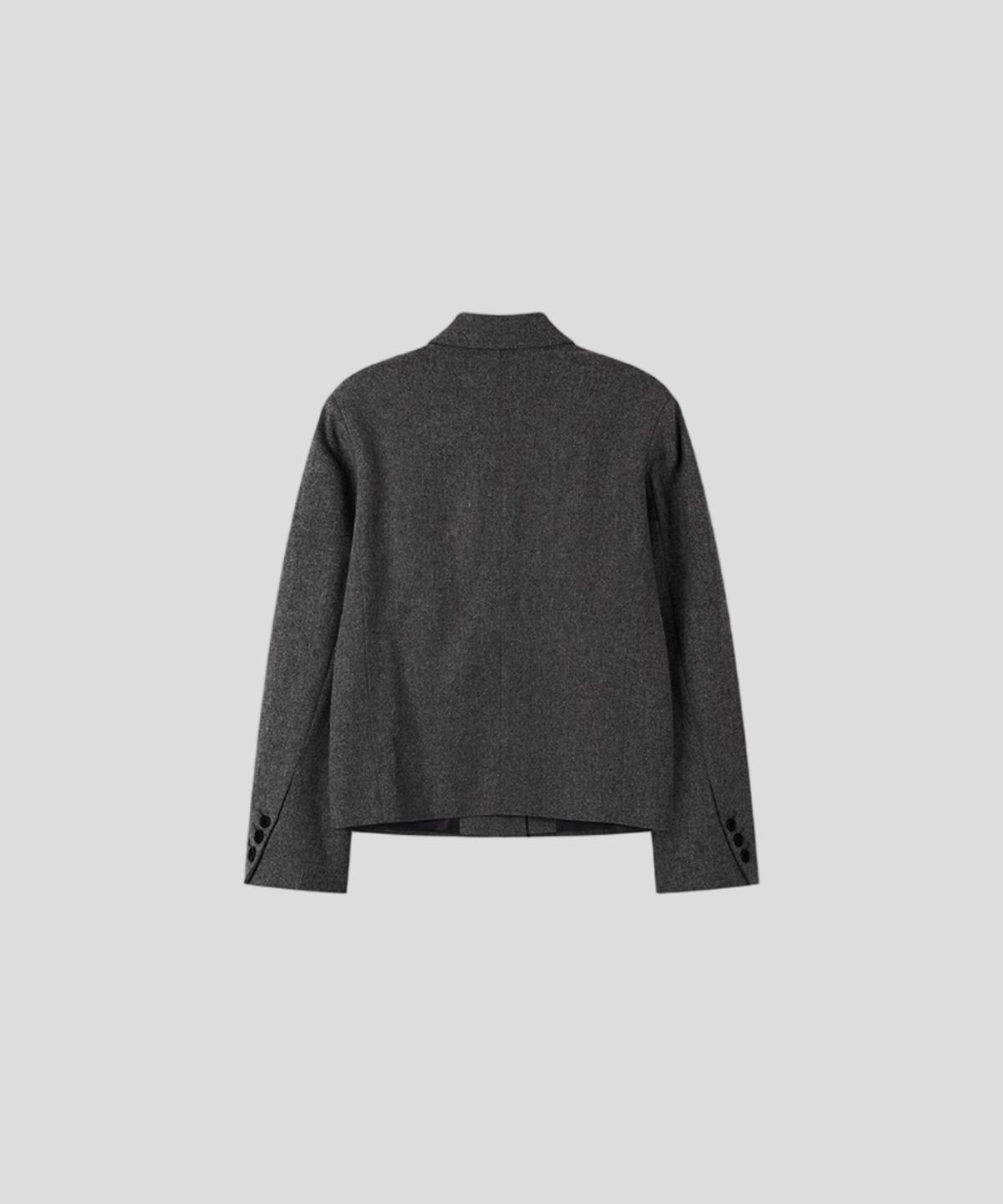 플모(FLMO) 울 블렌드 숏 자켓 [그레이]