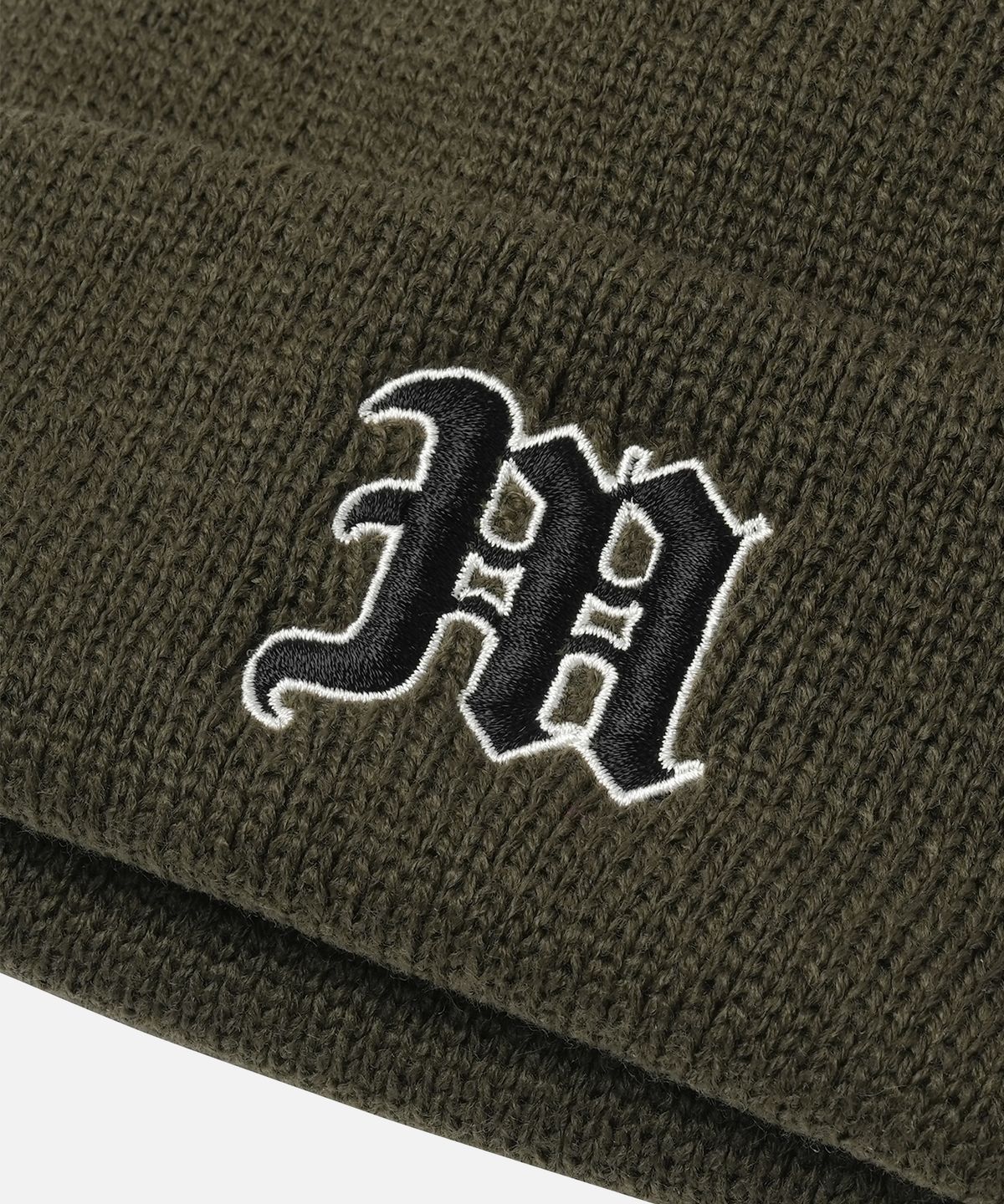 맨하탄레코즈(MANHATTAN RECORDS) MR OE Logo Beanie - Olive