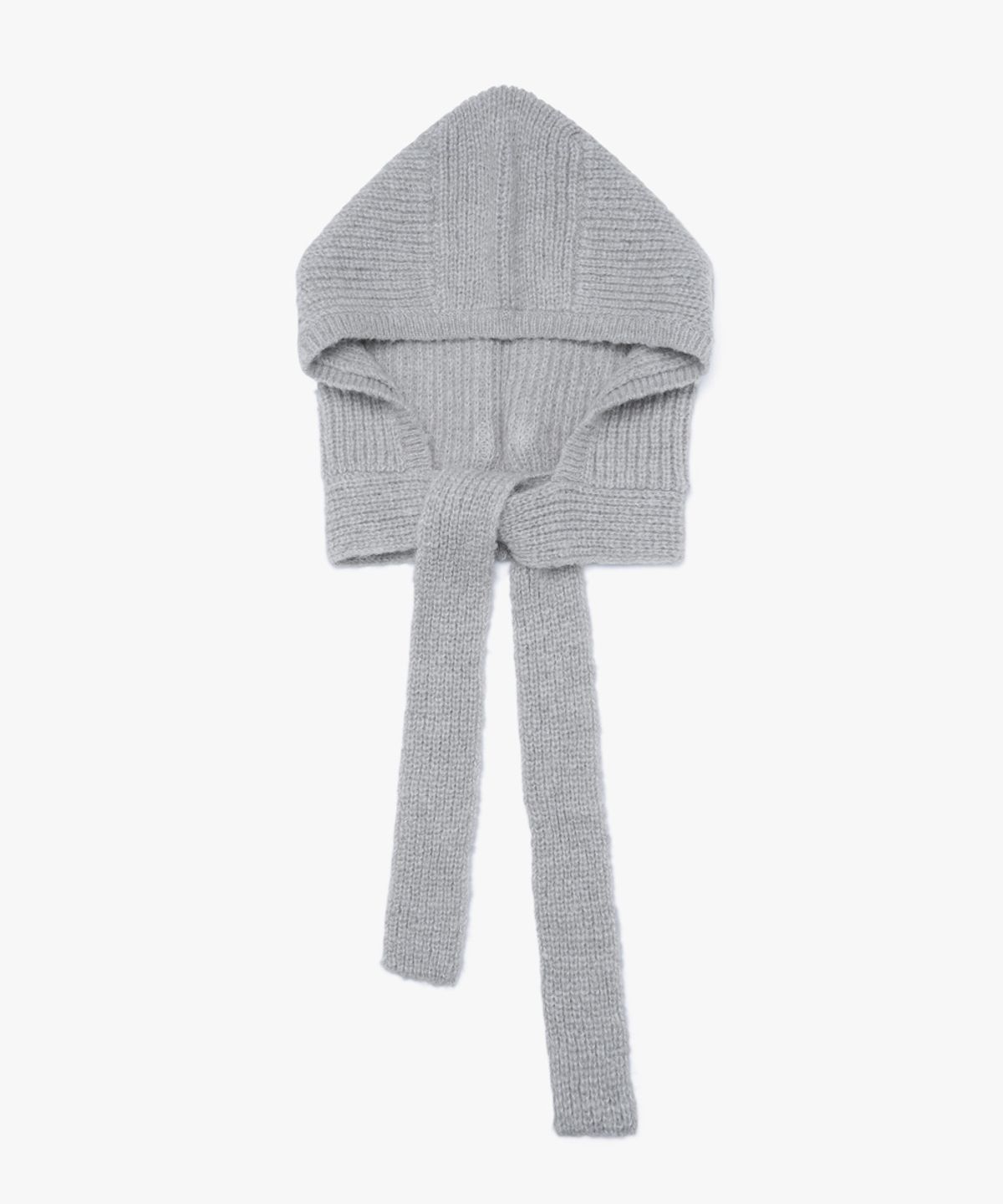 38컴온커먼(38COMEONCOMMON) Alpaca Blend Balaclava Muffler (Melange Gray)