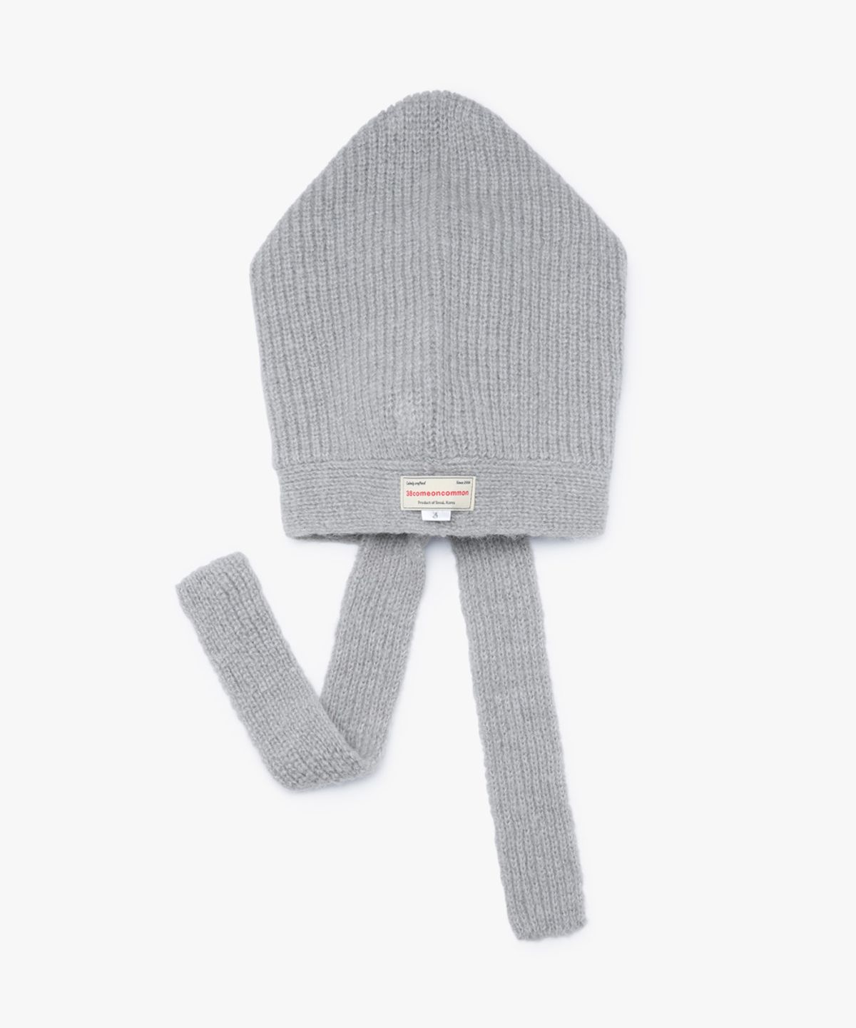 38컴온커먼(38COMEONCOMMON) Alpaca Blend Balaclava Muffler (Melange Gray)