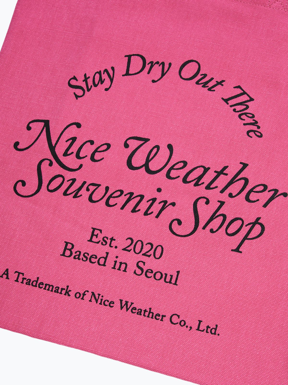 나이스웨더(NICEWEATHER) NW NWSS 토트백 (핑크)