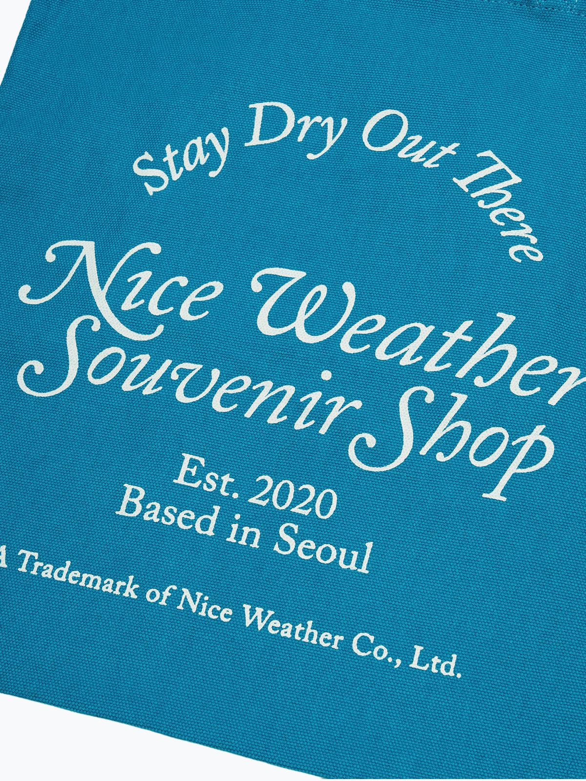 나이스웨더(NICEWEATHER) NW NWSS 토트백 (터콰이즈)