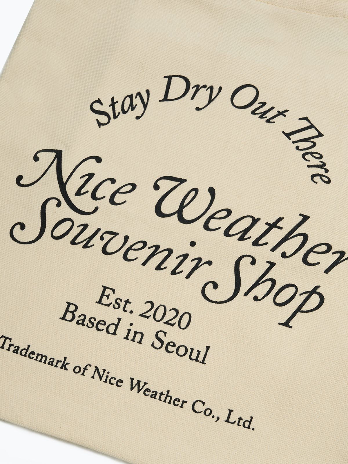 나이스웨더(NICEWEATHER) NW NWSS 토트백 (바닐라)
