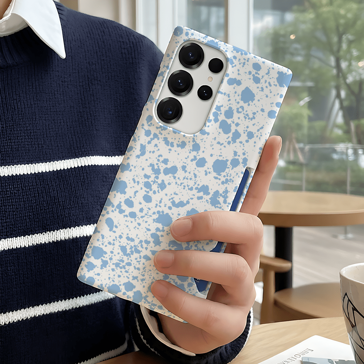 아칸(AKAN) 갤럭시 시리즈 밍에르스튜디오 파스텔잉크1 카드슬라이드 케이스